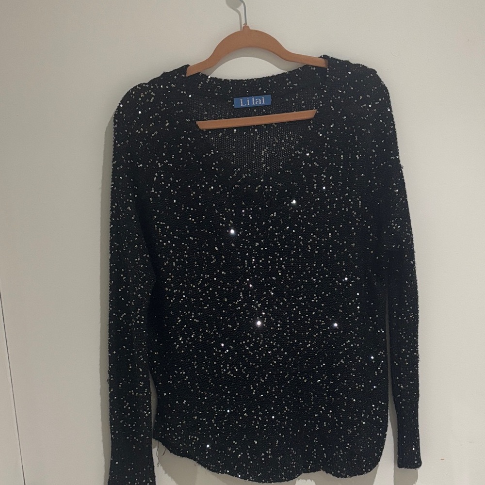 Black Off-the-Shoulder Sweater